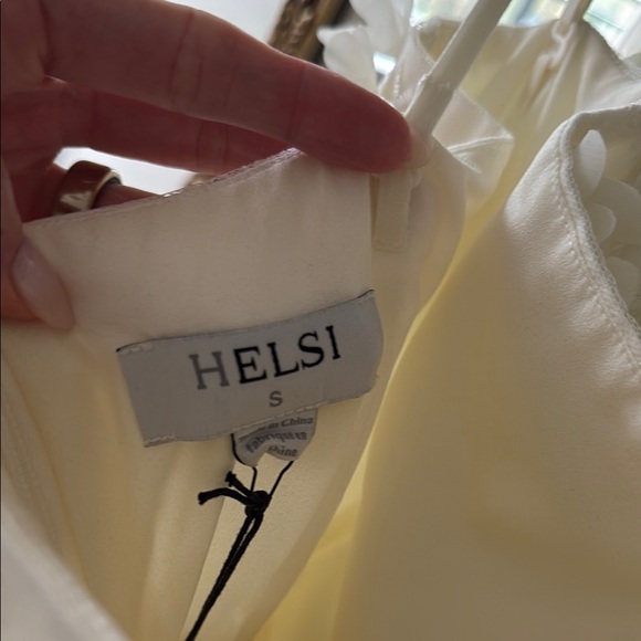 Helsi Audrey Square-Neck Floral Appliqué Sheer Midi Dress - Picture 3 of 12